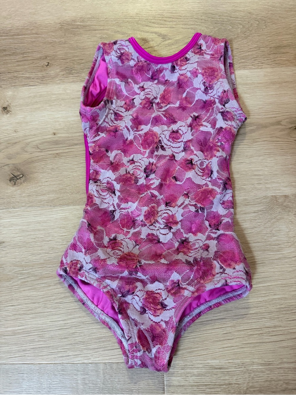 Girls' Pink Floral leotard Kandi Kouture CS